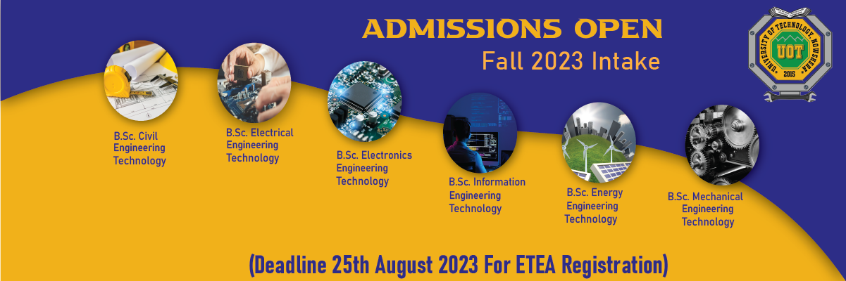 Admissions Fall 2023 Open- Click for details